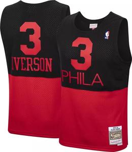 Мужская майка Mitchell & Ness 2003 Philadelphia 76ers Allen Iverson #3 Red Hardwood Classics Swingman