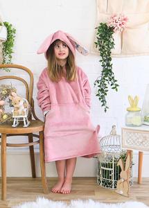 Худи Pink Bunny Snuggle из очень мягкого флиса Fox In A Box, розовый