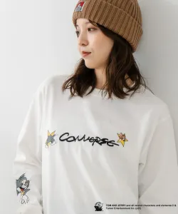 Футболка с длинными рукавами, созданная в сотрудничестве CONVERSE и (W)TOM AND JERRY.