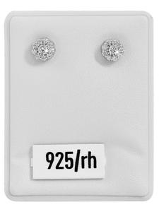 Adeliás Женские серьги - серьги-гвоздики из серебра 925 пробы с кубическим цирконием в серебряной оправе