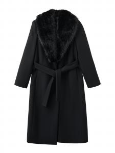 MANGO Куртка межсезонная 'DOLCE' черная