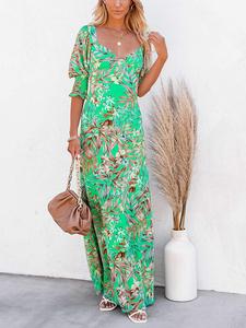 Длинное платье Milan Kiss, зеленый