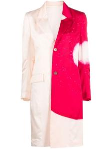 Пальто на пуговицах Pleats Please Issey Miyake, розовый