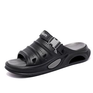 NANJIREN Пляжные сандалии унисекс черно-серые, цвет Black Gray