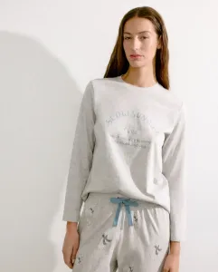 Женская пижамная футболка Slow Sunday Énfasis, светло-серый