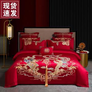 Luolai Home Комплект постельного белья из 6 предметов (простыня 200 см), цвет Jin Xiu Chuan Cheng Jin, 100% хлопок