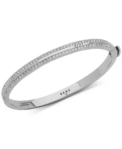 Браслет-браслет «Паве» DKNY, серебряный