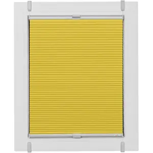 Плиссе sunlines Start-up Style Honeycomb, затемняющее, энергосберегающее, без сверления с натяжкой с помощью крепления Simply-Fix, сотоподобное плиссе, на заказ Sunlines, горчичный/белый