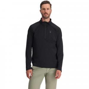 Мужская флисовая куртка Gridweb с половинной молнией Spyder, Black