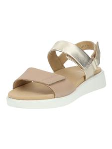 Сандалии на плоской подошве ara, цвет beige/gold