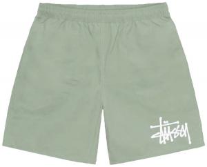 Шорты Stussy Big Basic Water Short, зеленый