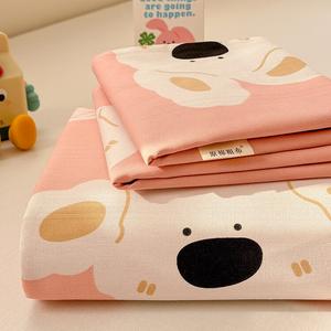 Yalu Комплект постельного белья из 3 предметов (простыня 230х240 см, 2 наволочки), грубая хлопковая ткань, утолщенный