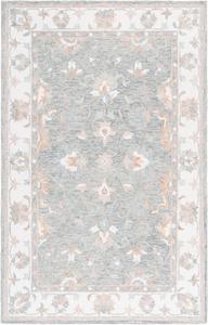 Ковер SAFAVIEH, 69 x 244 см, Heritage Collection, ковер-дорожка, Grey & Ivory, ручной работы из шерсти, идеально для гостиной, коридора, прихожей, входа, спальни (HG125F)