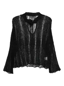 Вязаный топ Y'S, черный