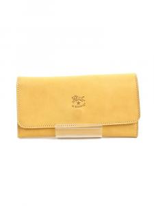 Длинный кожаный кошелек Il Bisonte тройного сложения