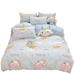100% Cotton Пододеяльник Twill Print Skin Friendly 100% Cotton Bedding For Home Use Cartoon Пододеяльник Sanrio, Rainbow Cinnamoroll