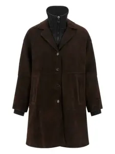 Замшевое пальто Monet P.A.R.O.S.H., коричневый