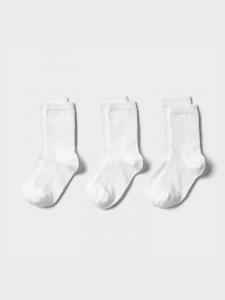 Носки 3 пары Uniqlo, цвет 00 белый