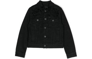 Детская черная джинсовая куртка Polo Ralph Lauren