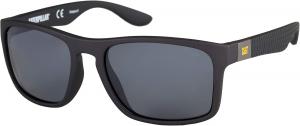 Caterpillar мужские Yarder поляризованные квадратные солнцезащитные очки, Rubberized Solid Matte Grey