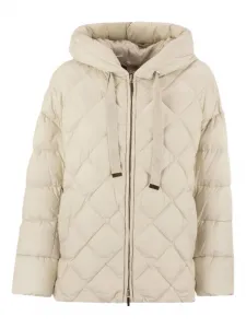 Стеганая куртка с капюшоном MAX MARA, нейтральный