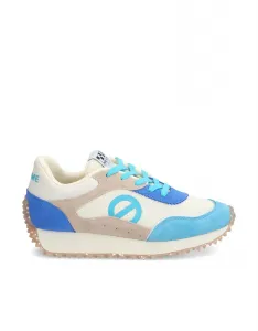 Женские спортивные туфли из комбинированных материалов с рифленой подошвой No Name, синий