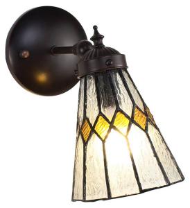 Настенный светильник Clayre & Eef Tiffany Alan, стекло - 12 х 23 х 17 см