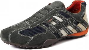 Мужские модные кроссовки Geox Uomo Snake, слоновая кость/серый