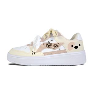 LINING Понтонные лодки скрывающие щенка нескользящие амортизаторы легкие лоу-топ скейтборд-кроссовки унисекс white