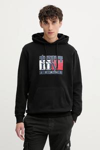 Хлопковая толстовка Tommy Jeans, черный
