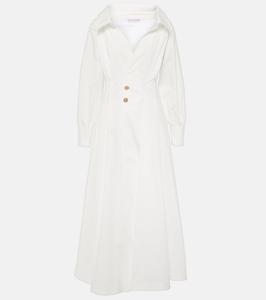 Платье миди Isabela из смесового хлопка Altuzarra, Optic White