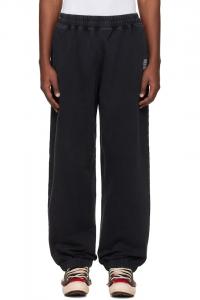 Спортивные штаны с логотипом байкерского креста Vetements, черный