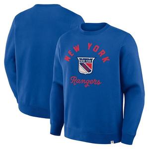 Мужской свитшот new york rangers vintage stickler синий Fanatics