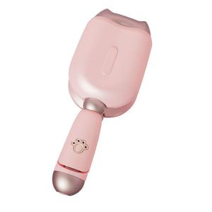 Утюжок для завивки 32 мм с ионной технологией, насадка в виде яйца, создающая волны и локоны, зажим в форме кошачьей лапки KALIYA, розовый