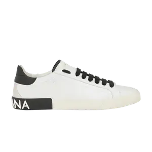 Кроссовки Dolce & Gabbana Portofino Vintage 'White Black', белый