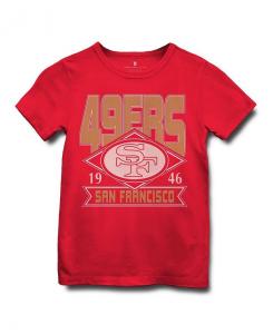 Футболка унисекс NFL San Francisco 49ers Overtime — Little Kid, Big Kid Junk Food Clothing, черный