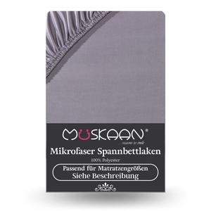 Простыня из микрофибры 90х200 см - Простыня 100х200 см серая Müskaan