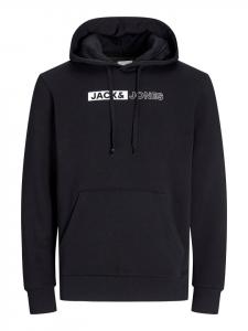 JACK & JONES PLUS Черная толстовка