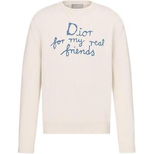 Джемпер  с логотипом Homme вязка DIOR, белый