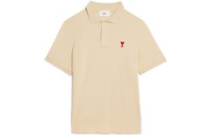 Ami Adc Red Heart Organic Polo AMIPARIS, Бежевый