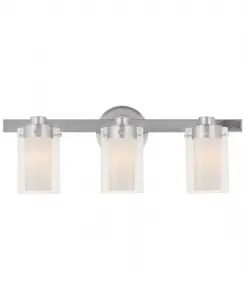 Светильник Manhattan с тремя плафонами Livex, серебряный