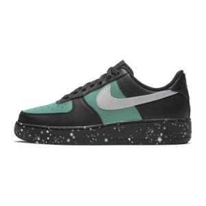 Кроссовки Nike Air Force 1 Skateboarding Shoes Women's Low-top Black/White/Green, черный