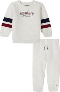 Комплект из 2-х трикотажных изделий для бега для мальчиков Tommy Hilfiger, Icy Heather/Navy Blazer/Cabernet