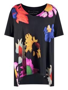 Футболка SAMOON, черный/цветной