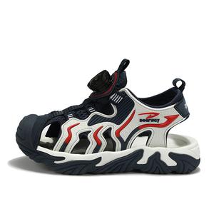 Детские сандалии с противоскользящей подошвой, устойчивые к истиранию, дышащие, легкие, с амортизацией DEERWAY, синий