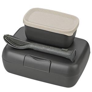 Ланч-бокс Koziol Candy Ready (3 шт), 14x7x19 см цвет nature ash grey