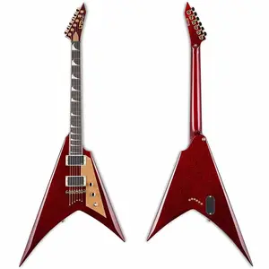 Электрогитара ESP LTD KH-V Kirk Hammett Signature - Красный Сверкающий
