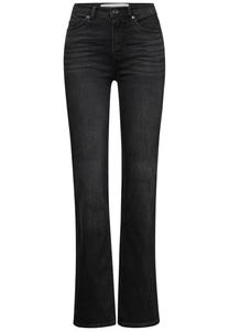 Расклешенные джинсы STREET ONE, Black Denim