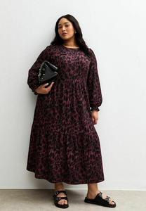 Платье New Look Curves CURVES PRINT SMOCK, Red Pattern/Mottled Red