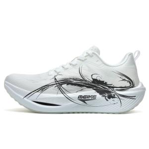 MEIKE Кроссовки для бега с низкой амортизацией и дышащими свойствами, с карбоновой пластиной, унисекс, белые, черные